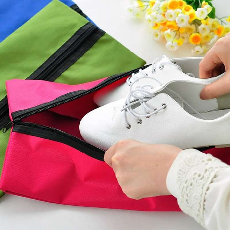 

1pc Solid Shoes Storage Bag, Multicolor