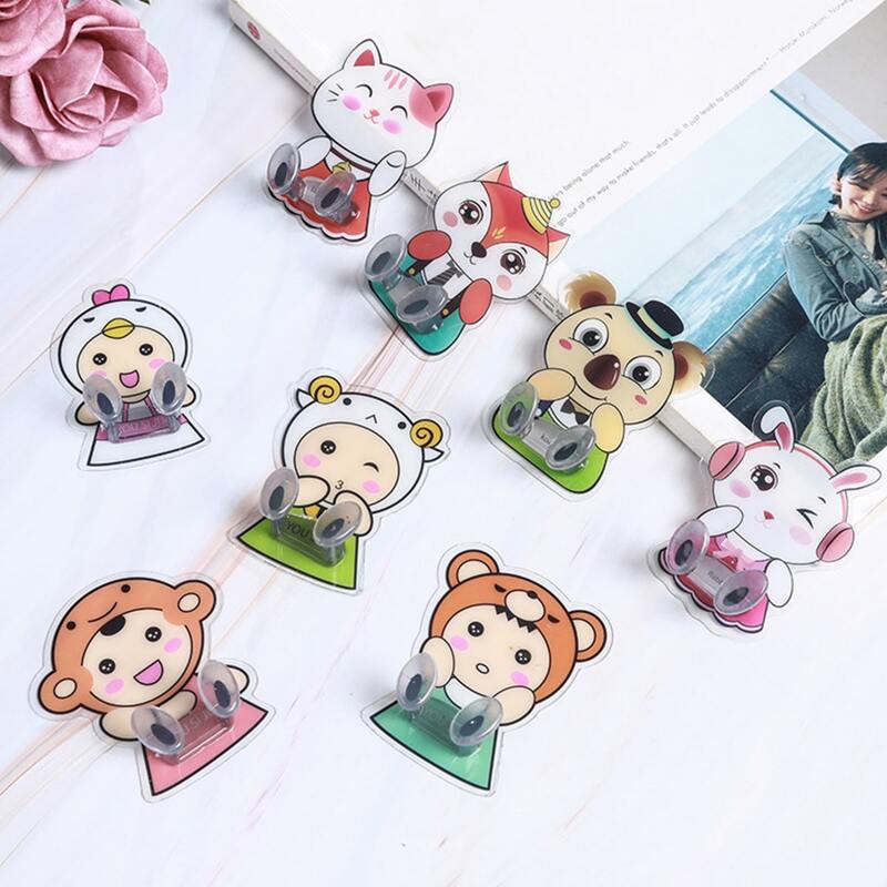 

3pcs Random Cartoon Self-adhesive Hook, Multicolor