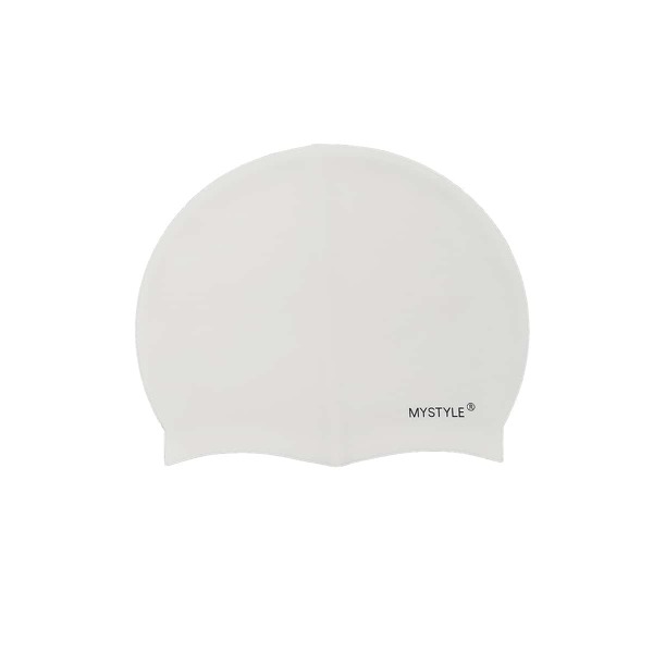 

Kids Letter Pattern Swim Cap, White