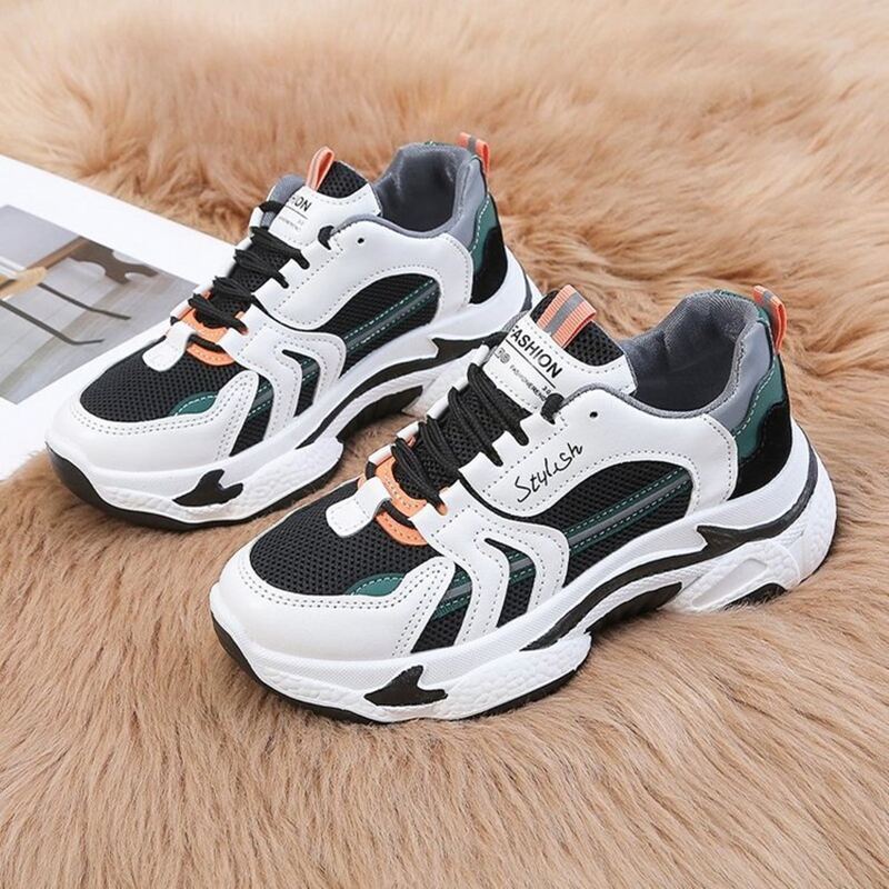 

Colorblock Chunky Trainers, White