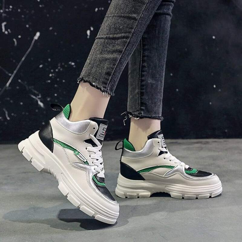 

Colorblock High Top Sneakers, Multicolor