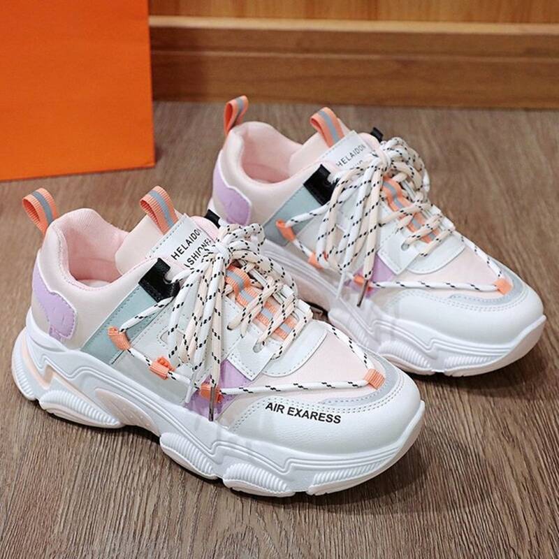 

Colorblock Chunky Sneakers, Multicolor