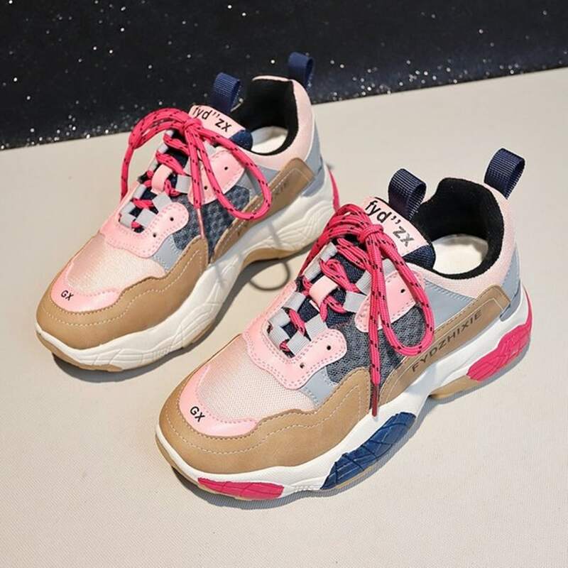 

Colorblock Chunky Sneakers, Multicolor