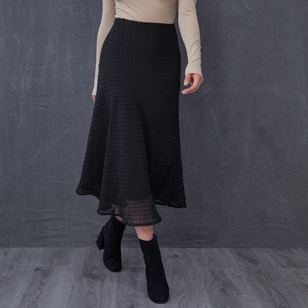 

Swiss Dot Skirt, Black