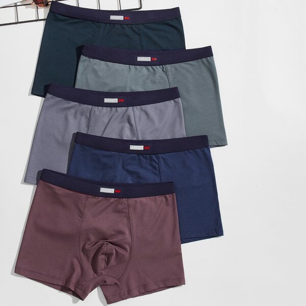 

Men Letter Graphic Boxer Brief, Multicolor