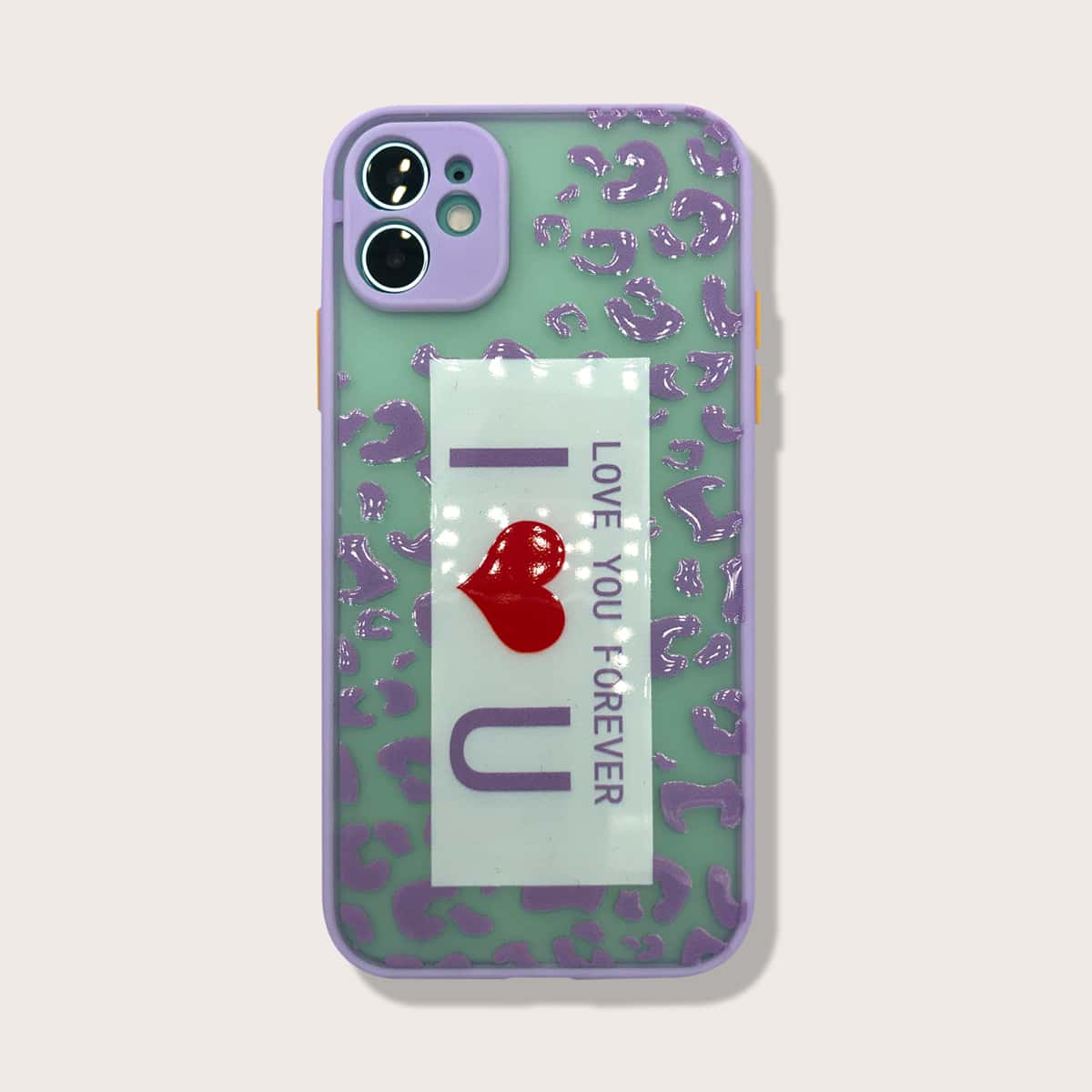 

Leopard & Slogan iPhone Case, Multicolor
