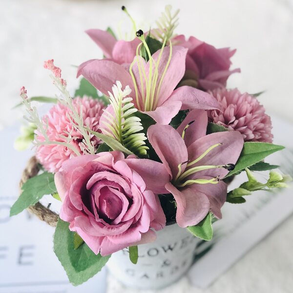 

1bundle Artificial Flower Without Vase, Pink