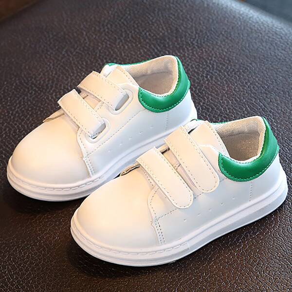 

Toddler Boys Velcro Strap Skate Shoes, White