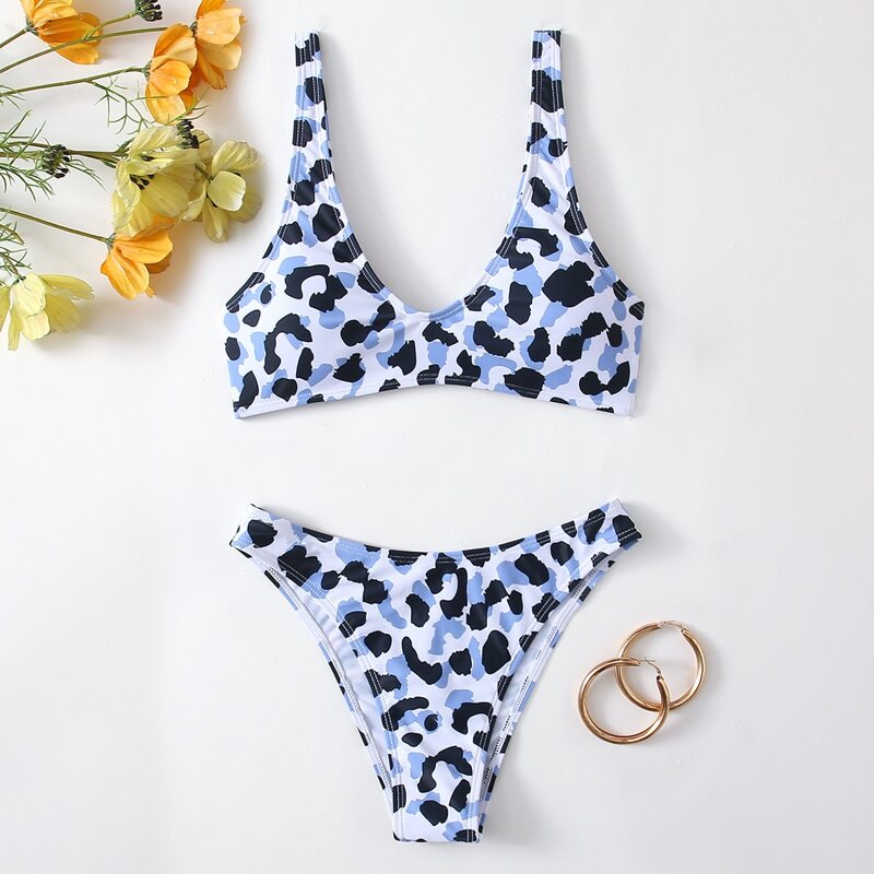

Leopard Bikini Swimsuit, Multicolor