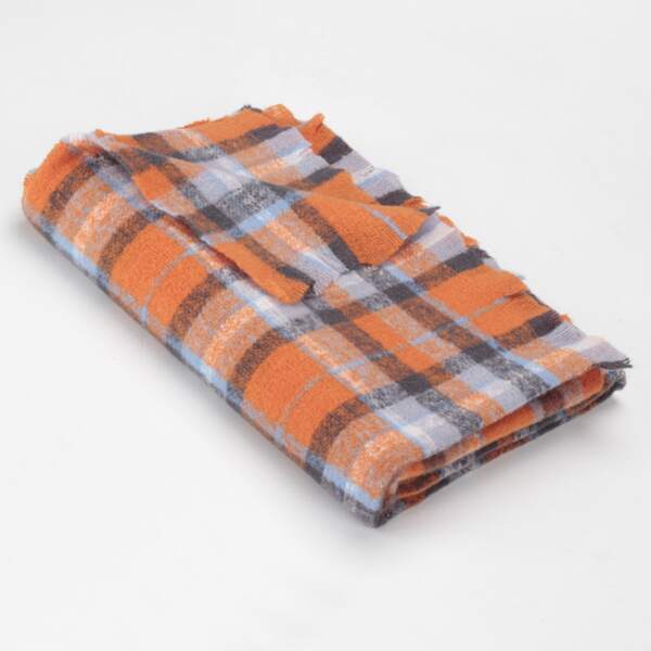 

Plaid Pattern Scarf, Orange