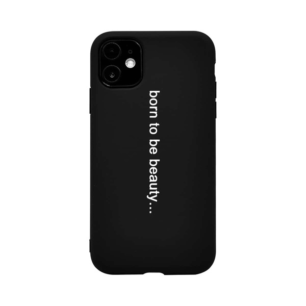 

Letter Graphic iPhone Case, Black