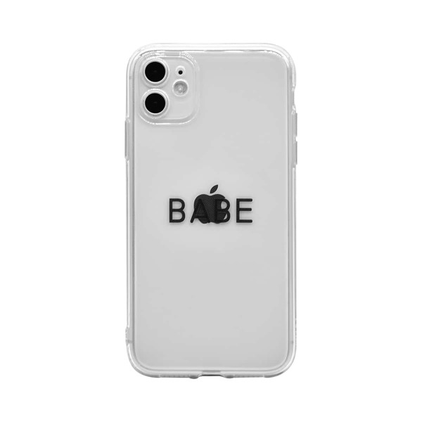 

Letter Graphic Clear iPhone Case