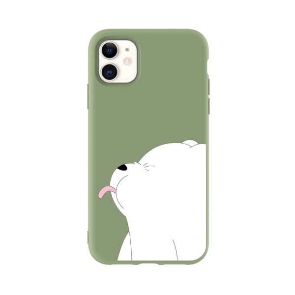 

Чехол для iPhone с узором медведя, Зелёный