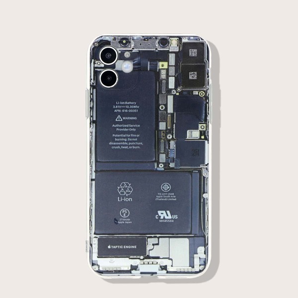 

Phone Motherboard Pattern iPhone Case, Multicolor