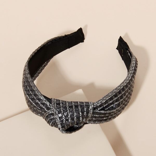 

Knot Decor Hair Hoop, Black