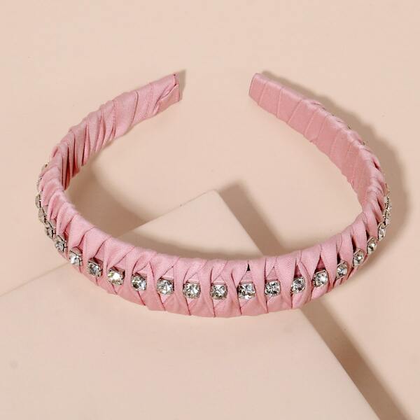 

Rhinestone Decor Hair Hoop, Pink