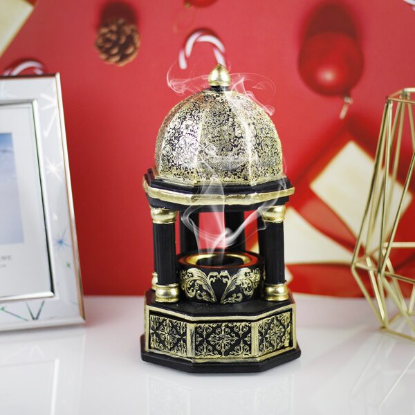 

1pc Vintage Incense Burner, Gold
