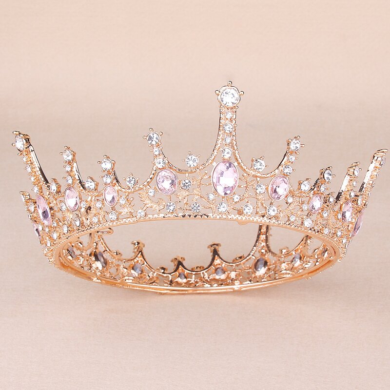 

Rhinestone Decor Crown Design Hair Accessory, Pink