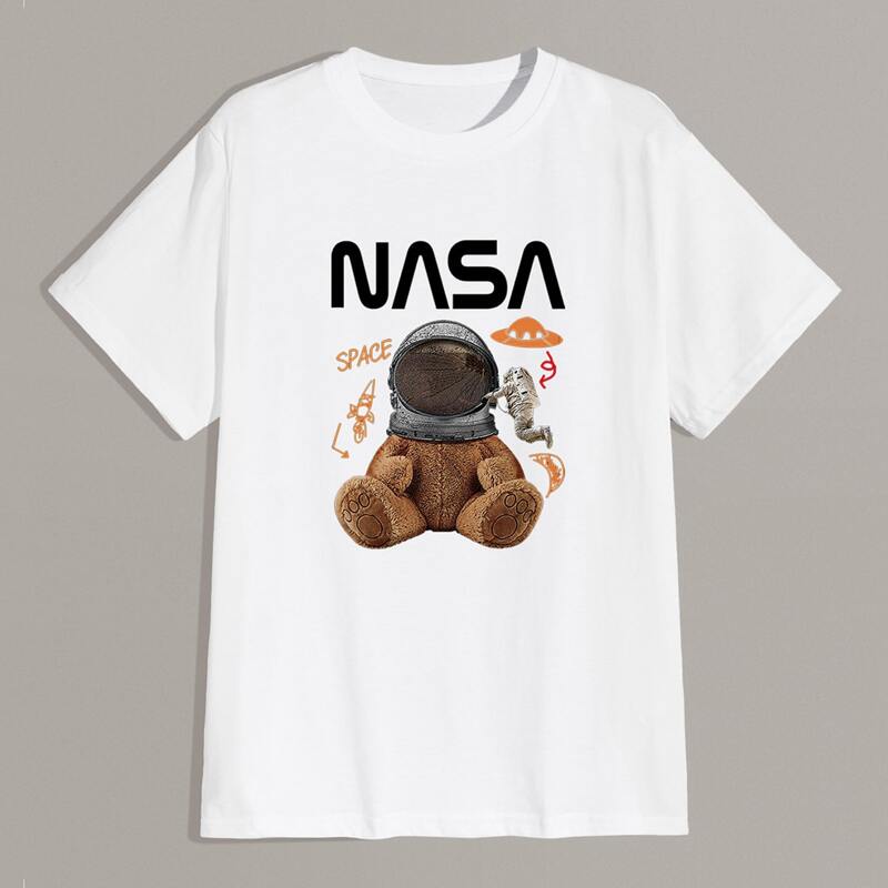 

Guys Letter & Cartoon Graphic Tee, White