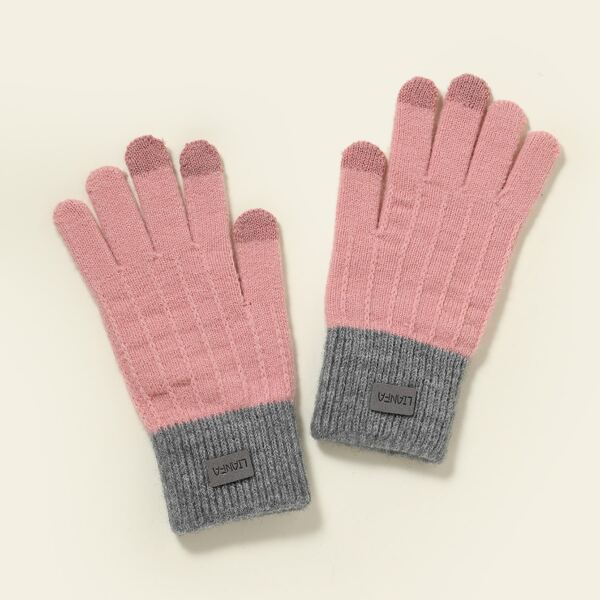 

Color Block Gloves, Multicolor
