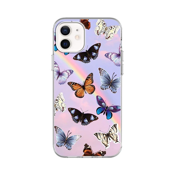 

Чехол для iPhone с узором бабочки, Многоцветный
