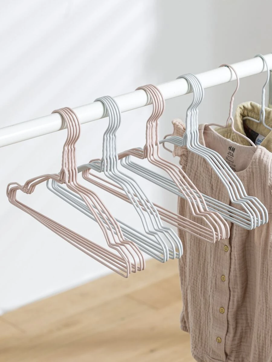 10pcs Random Kids Non-slip Hanger, Small Iron Hanger For Kids - Multicolor - View 1