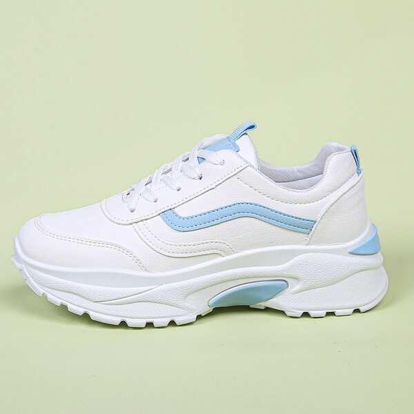 

на шнурках Одноцветный Кроссовки, Белый