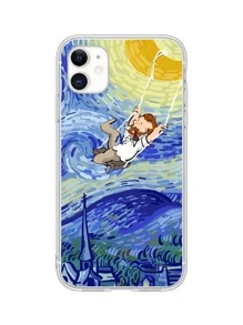 Cartoon Graphic Case Compatible With iPhone - Multicolor - View 1