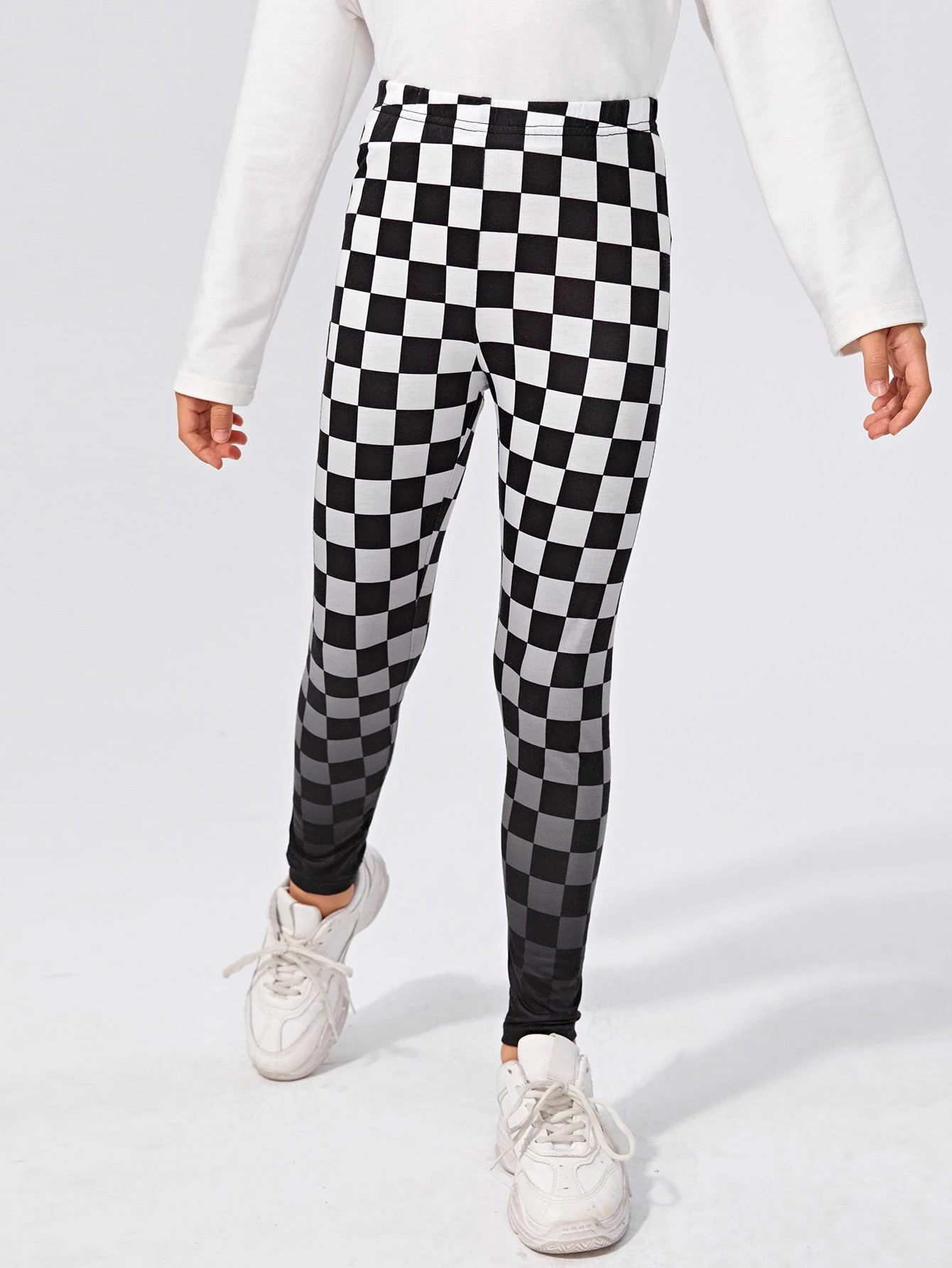 Girls checkered leggings Clearance
