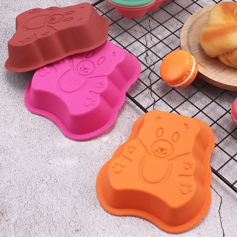 

1pc Bear Shaped Random Color Mold, Multicolor
