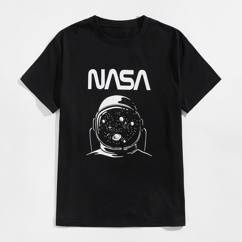

Guys Letter Graphic Tee, Black