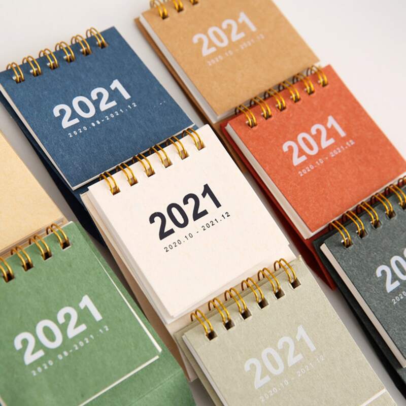 

1pc Random Mini 2021 Desk Calendar, Multicolor