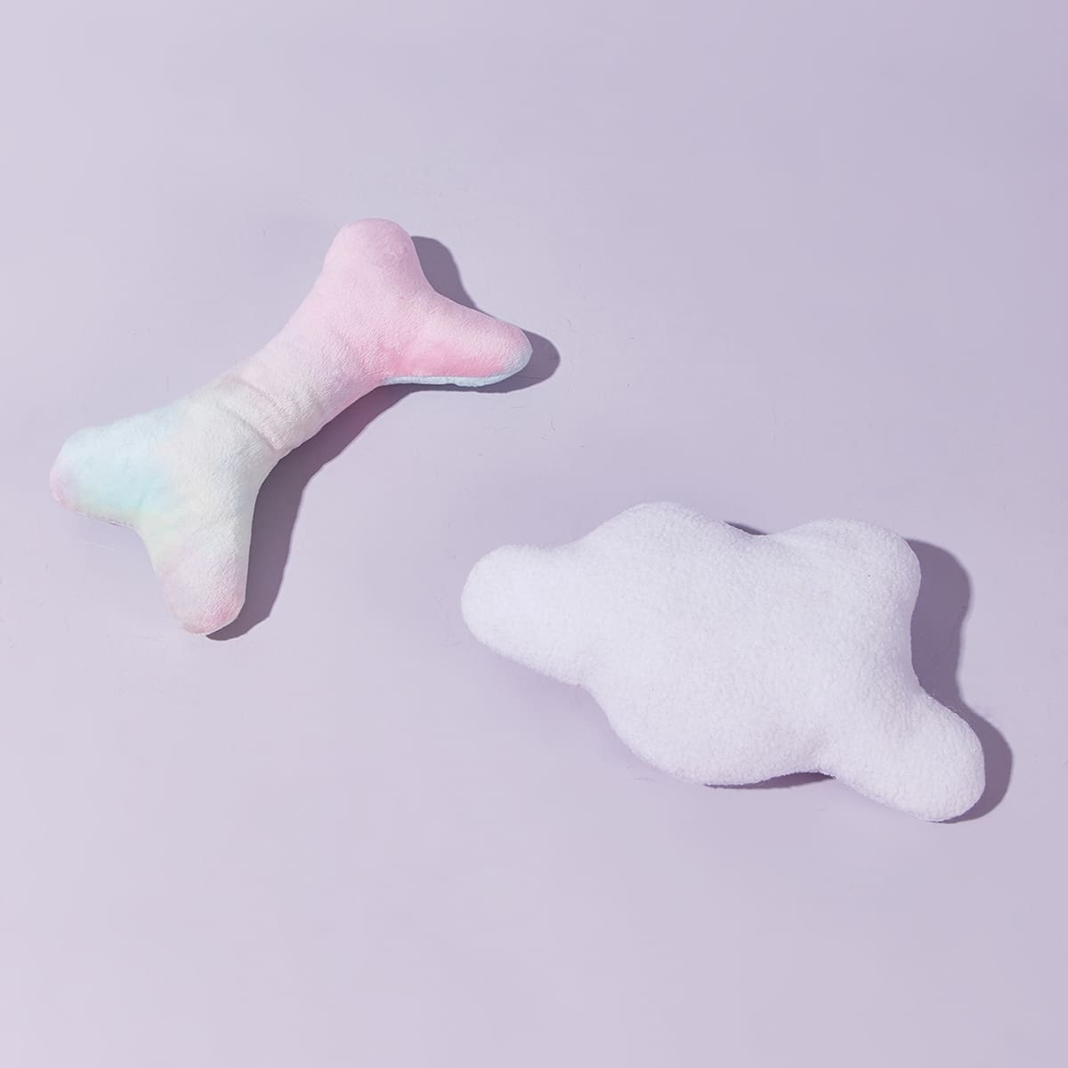 

2pcs Gradient Bone & Cloud Dog Sound Toy, Multicolor