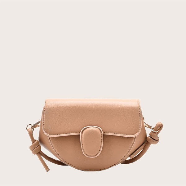 

Minimalist Flap Crossbody Bag, Khaki
