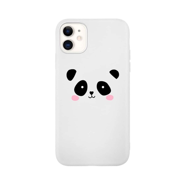 

Cute Panda iPhone Case, White