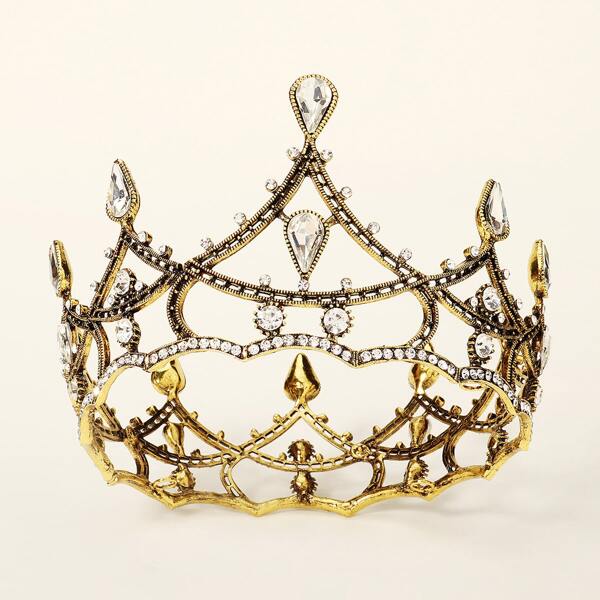 

Rhinestone Decor Crown, Gold