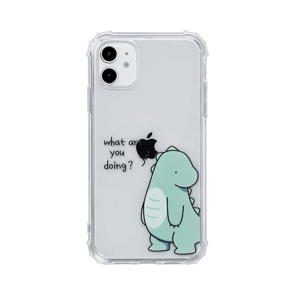 

Cartoon Dinosaur Clear iPhone Case