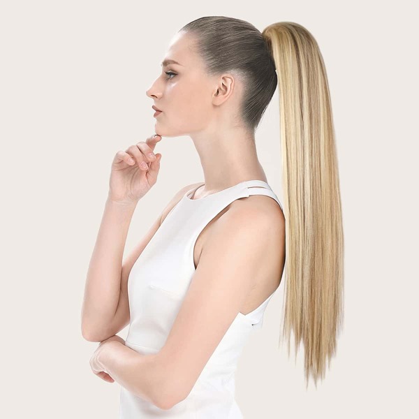 

Natural Long Straight Ponytail Hair Extension, Multicolor