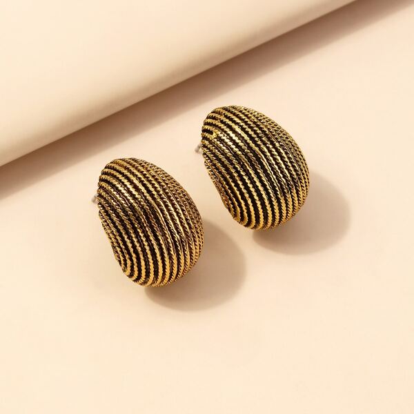

Vintage Stud Earrings, Gold