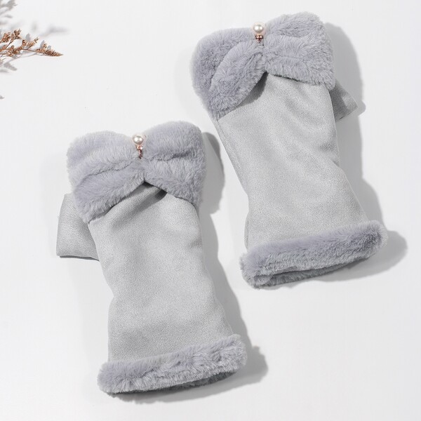 

Fingerless Gloves, Grey