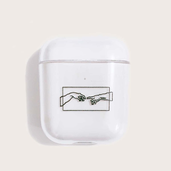 

Finger Pattern Clear Airpods Case