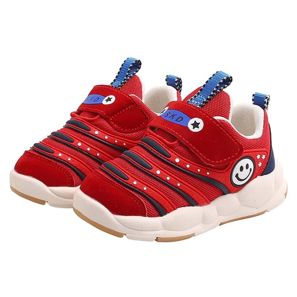 

Toddler Girls Cartoon Velcro Strap Sneakers, Red
