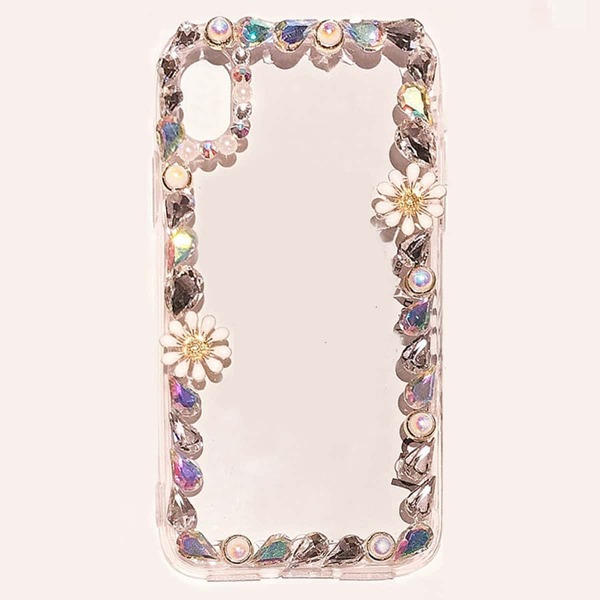 

Rhinestone Decor Clear iPhone Case