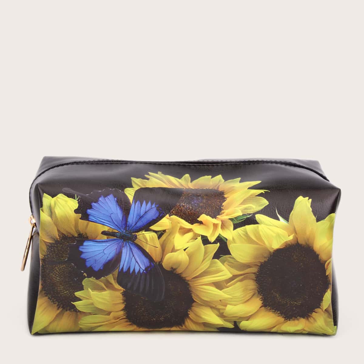

Sunflower Print Makeup Bag, Multicolor