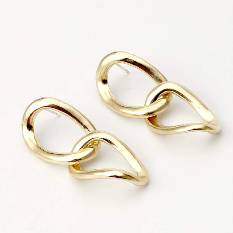 

Chain Dangle Earrings, Gold