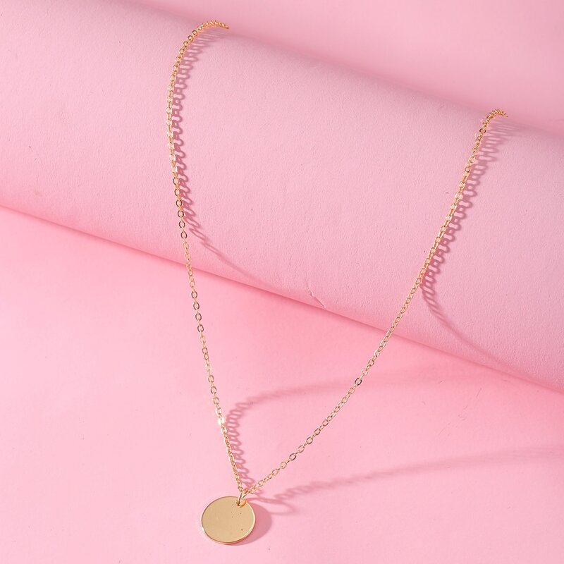 

Disc Decor Chain Necklace, Gold