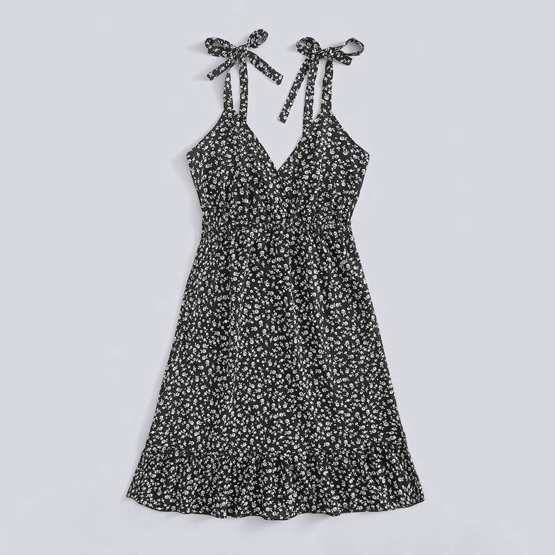 

Ditsy Flower Cami Dress, Black