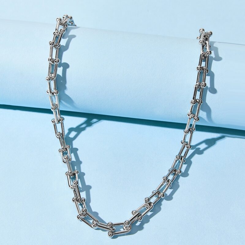 

Simple Chain Necklace, Silver