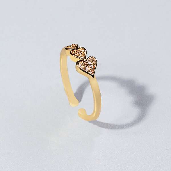 

Heart Decor Ring, Gold
