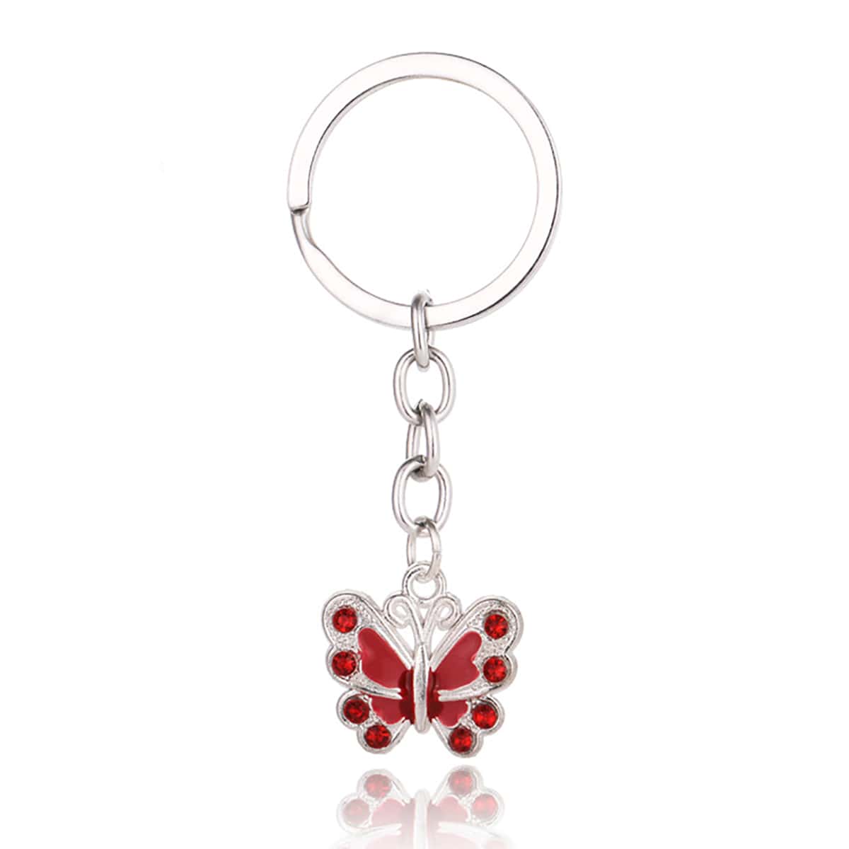 

1pc Random Color Butterfly Keychain, Multicolor